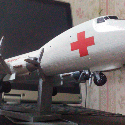 貨物機ＡＴL-98 🎲 Aviation Traders ATL-98 Carvair・Free STL File for ・Cults
